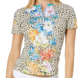 Johnny Was sporty surf Top NWT Large